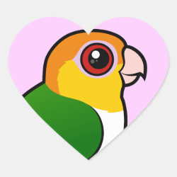 Birdorable White-bellied Parrot Heart Sticker