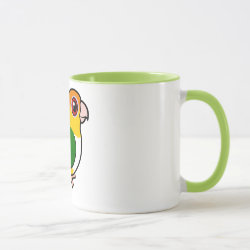 Birdorable White-bellied Parrot Combo Mug