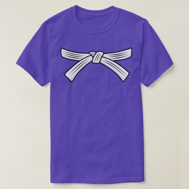 White belt Karate Kyokushin Wado Goju Shotokan Shi T-Shirt (Design Front)