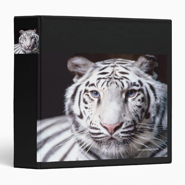 White Bengal Tiger Photography Binder (Front/Spine)