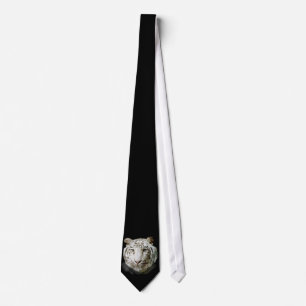 White Bengal Tiger Tie
