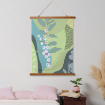 White Berries Mixed Greens Color Blocks Modern 