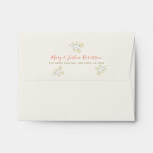 White Berries with Ivory Red Holiday Envelope