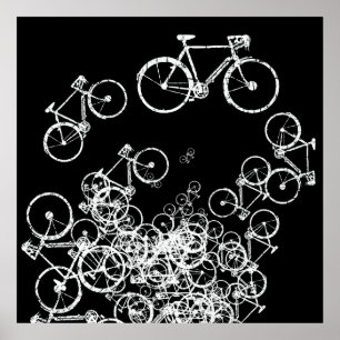 white bicycles cool decor
