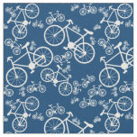White Bicycles Fabric