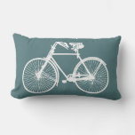 White Bike Bicycle Throw Pillow  Blue Green at Zazzle