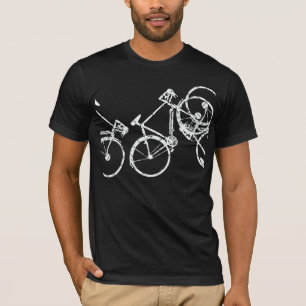 White Bikes . biking inspired black T-Shirt
