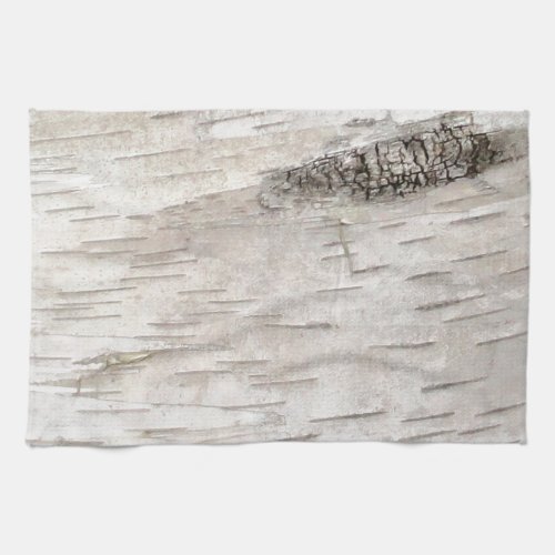 White Birch Bark Kitchen Towel