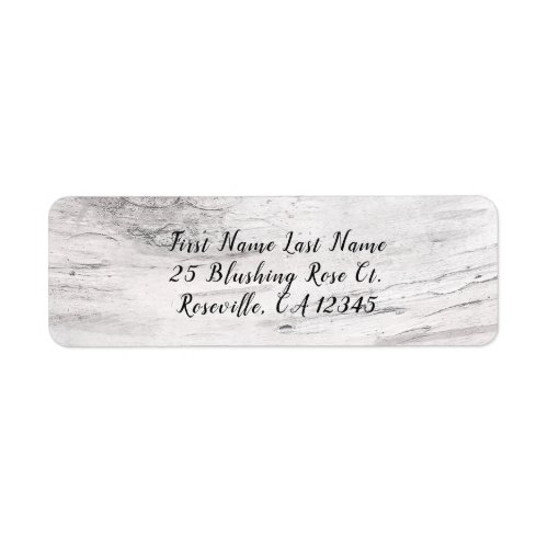 White Birch Rustic Country Farmhouse Country Chic Label