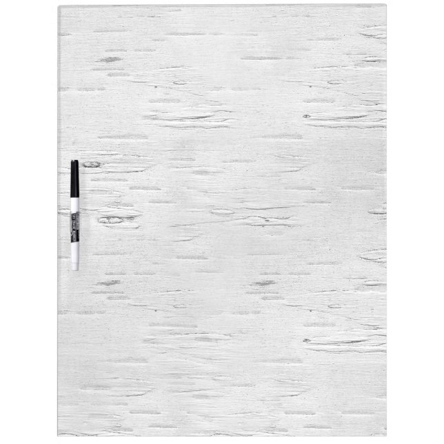 White Birch Tree Texture Dry Erase Board (Front)