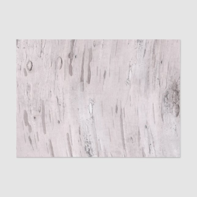White Birch Tree Wood Rustic Barn Farmhouse Chic Tissue Paper (Front)