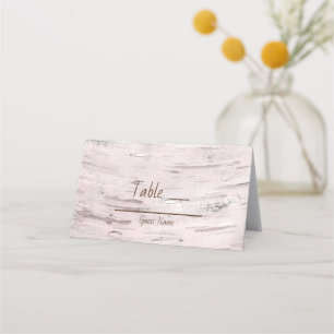 White Birch Tree Wood Rustic Barn Table Number Place Card