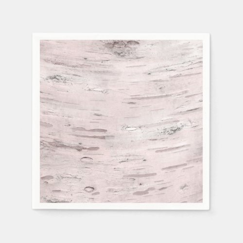 White Birch Tree Wood Rustic Barn Wedding Party Paper Napkins