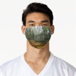 White Birch Trees and Fall Ferns at Rocky Mountain Adult Cloth Face Mask