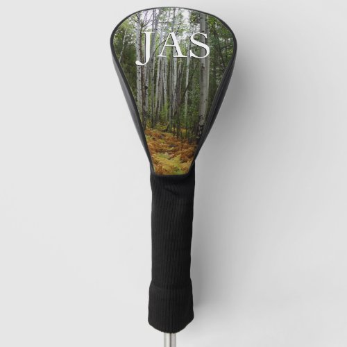 White Birch Trees and Fall Ferns at Rocky Mountain Golf Head Cover