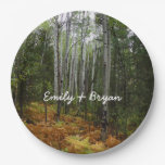 White Birch Trees and Fall Ferns at Rocky Mountain Paper Plates