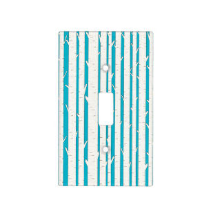 White Birch Trees Custom Light Switch Cover