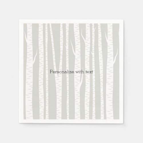 White Birch Trees Paper Napkins