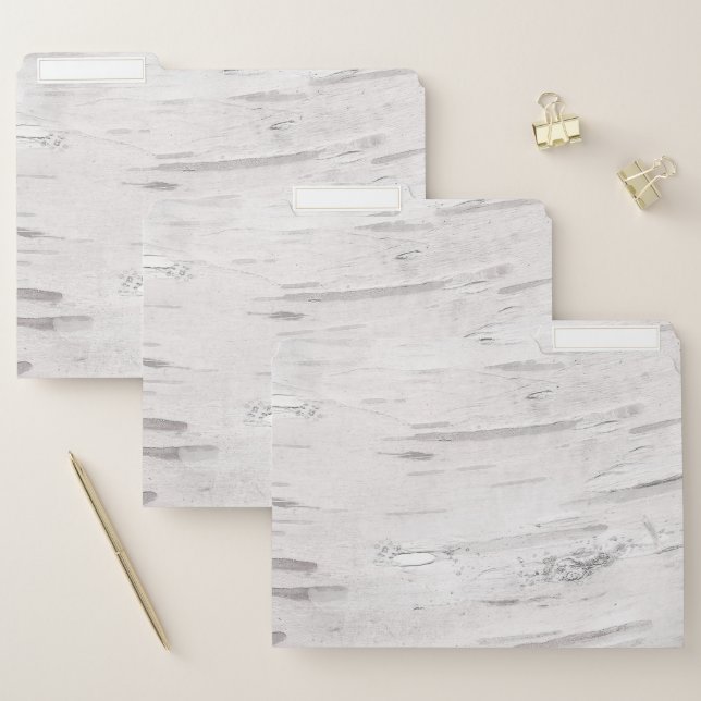 White Birch Wood Rustic Country Farmhouse Barn File Folder (Set)