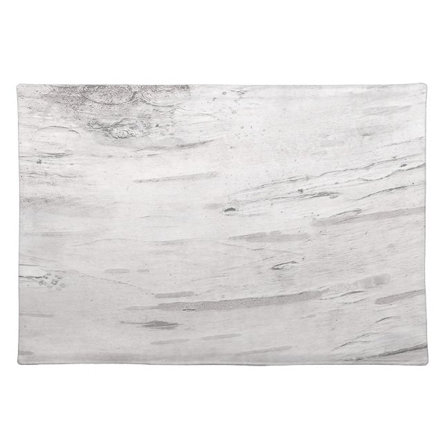 White Birch Wood Rustic Country Farmhouse Barn Placemat (Front)