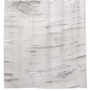 White Birch Wood Rustic Country Farmhouse Barn Shower Curtain