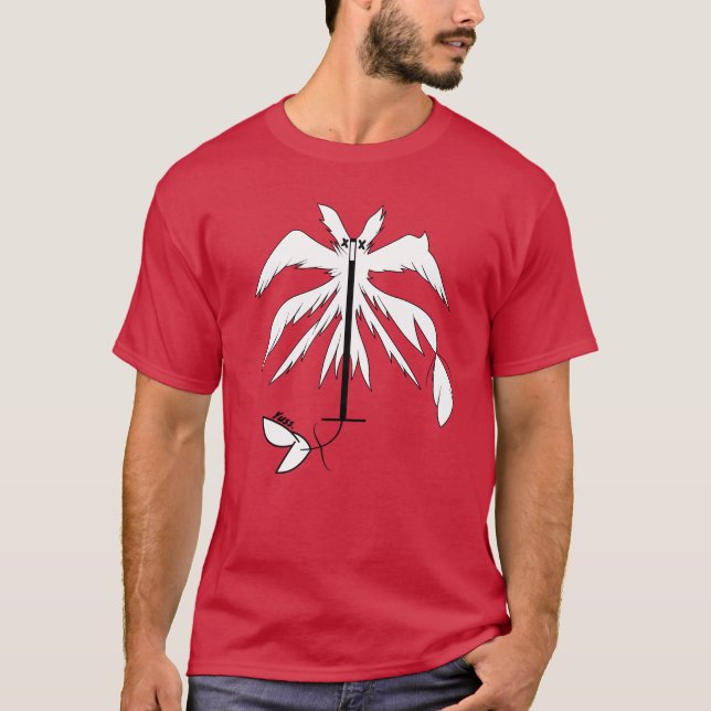 White Bird Anime Geek design gift T-Shirt (Front)