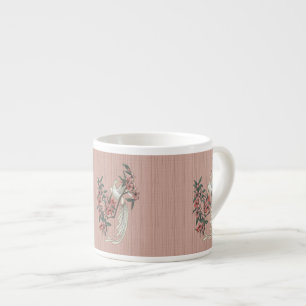 White Bird - Cherry Blossoms (6 oz Ceramic Mug) Espresso Cup