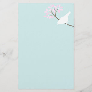 White Bird Custom Stationery