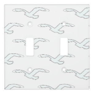 White Bird In Flight Home Decor Light Switch Cover
