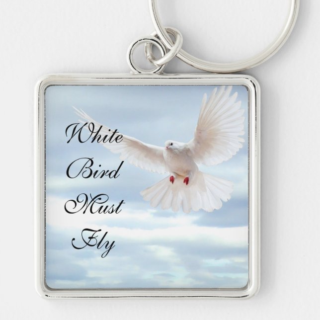 White Bird Keychain (Front)
