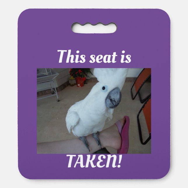 White Bird Stadium Seat Cushion (Front Vertical)