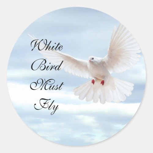 White Bird Sticker