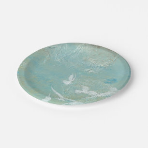 White Birds Flying Through Blue Sky Paper Plates