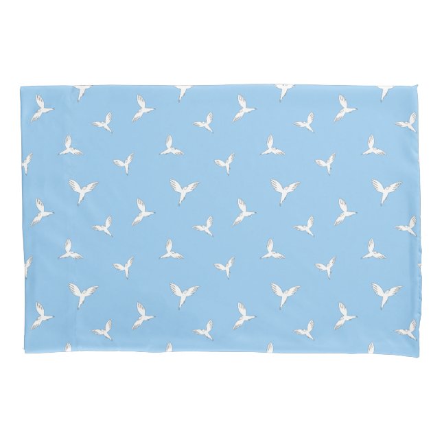 White birds. pillow case (Front)