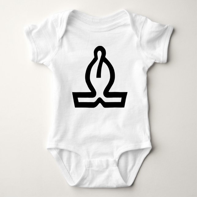 White Bishop Baby Bodysuit (Front)