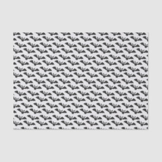White Black Bat Halloween Tissue Paper