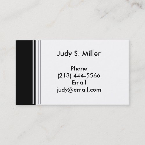 white black business card templates