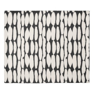 White black dot pattern. shibori circle seamless.  duvet cover