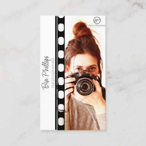White  Black Film Your Photo  Logo Photography  Business Card