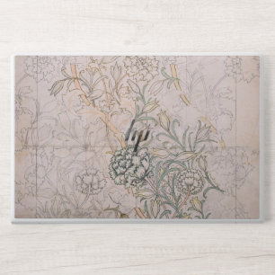 White & Black Floral textail background HP EliteBo Laptop Skin
