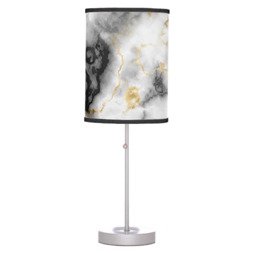 WhiteBlack Gold Marble Table Lamp