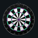 White, Black, Green and Blue Metal Cage Dartboard<br><div class="desc">White,  Black,  Green,  and Blue Metal Cage Dartboard with black by the numbers will give hours of fun to your man cave. Though this can be for anyone in the family to use. Colors of red,  brown,  blue,  gold,  and more are in an array of majestic colors.</div>