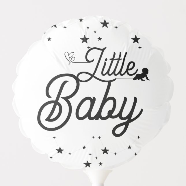 white & black Kids Birthday Balloons (Front)