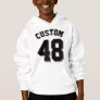 White & Black Kids | Sports Jersey Hoodie