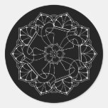White &amp; Black Mandala Sticker