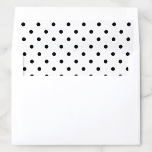 White/Black Polka Dots Envelope Liner