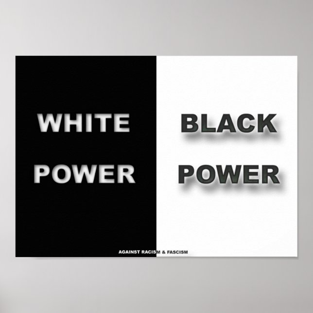 White & Black Poster (Front)