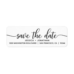 Wedding Return Address Labels | Zazzle