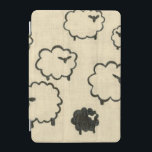 White & Black Sheep on Cream Background iPad Mini Cover<br><div class="desc">Is your child having trouble sleeping? Have them count the white and black sheep in this print by Chariklia Zarris. A wonderful piece that is elegant in its simplicity. Order your print today!</div>