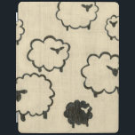 White & Black Sheep on Cream Background iPad Smart Cover<br><div class="desc">Is your child having trouble sleeping? Have them count the white and black sheep in this print by Chariklia Zarris. A wonderful piece that is elegant in its simplicity. Order your print today!</div>